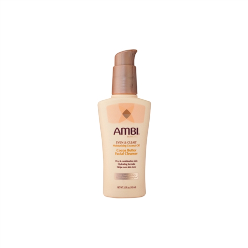 AMBI EVEN & CLEAR COCOA BUTTER FACIAL CLEANSER 3.5OZ/12PK