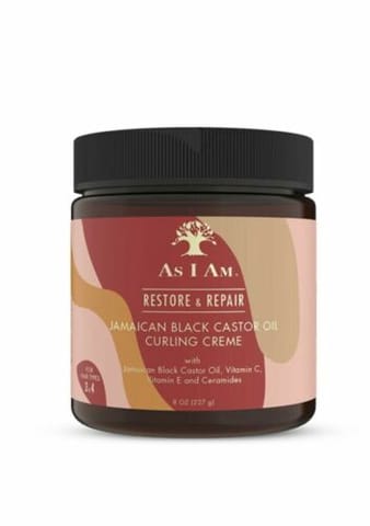 AS I AM JAM BLACK CASTOR OIL CURLING CREME 8OZ/6PK