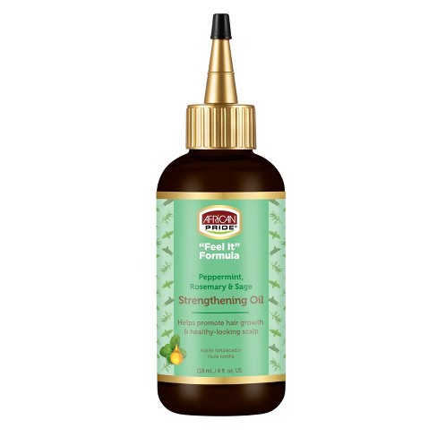 AFRICAN PRIDE PEPPERMINT ROSEMARY & SAGE STRENGTHENING OIL 4OZ/6PK