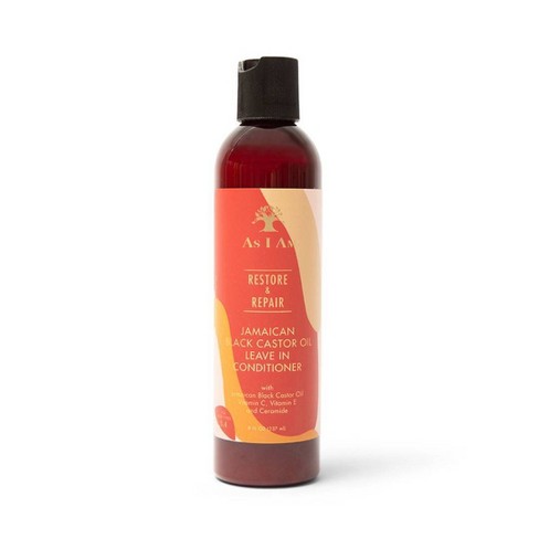 AS I AM JAM BLACK CASTOR LEAVE IN CONDITIONER 8OZ/6PK