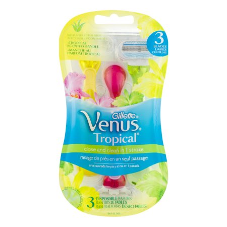 GILLETTE VENUS TROPICAL TOUCH ALOE 3 DISPOSABLE RAZORS