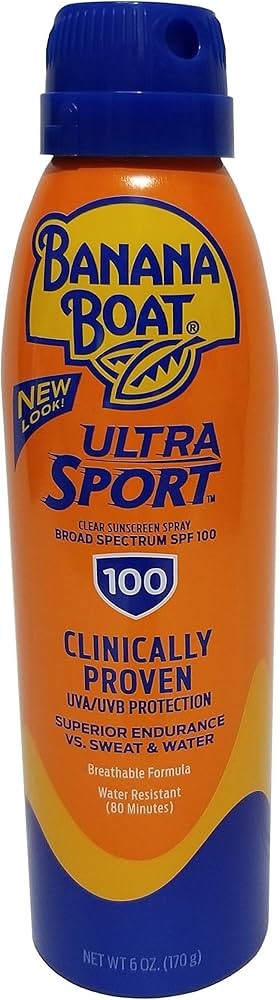 BANANA BOAT SPORT ULTRA CLEAR SUNSCREEN SPRAY 6OZ