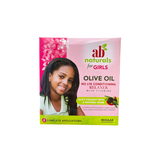 AB NATURALS FOR GIRLS OLIVE OIL RELAXER 2APP REGULAR 6PK
