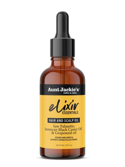 AUNT JACKIE'S ELIXIR JAM BLACK CASTOR HAIR & SCALP OIL 2OZ/24PK