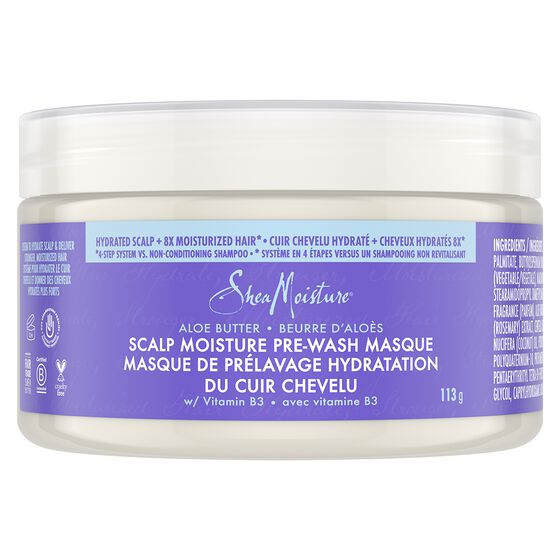 SHEA MOISTURE ALOE BUTTER SCALP MOISTURE PRE-WASH MASQUE 4OZ/12PK