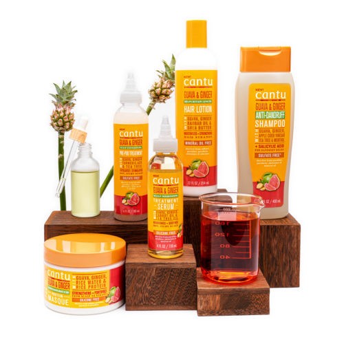 CANTU GUAVA & GINGER ANTI-DANDRUFF SHAMPOO 13.5OZ/12PK