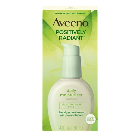 AVEENO POSITIVELY RADIANT DAILY MOISTURIZER 4OZ/12PK