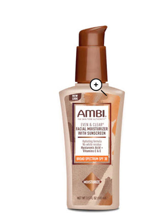 AMBI EVEN & CLEAR DAILY FACIAL MOISTURIZER 3.5OZ/12PK