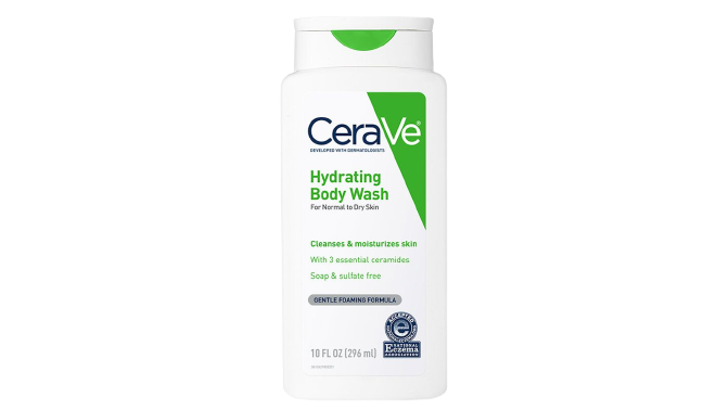 CERAVE HYDRATING BODY WASH FOR NORMAL DRY SKIN 10 OZ