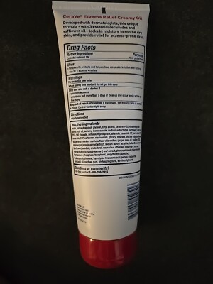 CERAVE ECZEMA RELIEF CREAMY BODY OIL, 8OZ