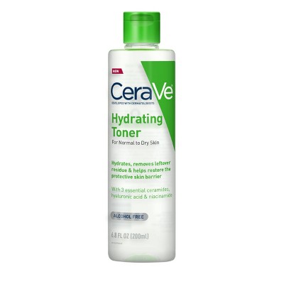 CERAVE HYDRATING ALCOHOL FREE FACIAL TONER W/ HYALURONIC ACID, 6.8OZ