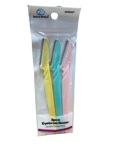 BRITTNY EYEBROW RAZOR TINKLE 3PCS/PK