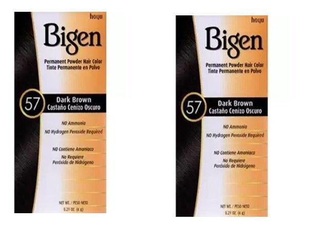 BIGEN [57 DARK BROWN] POWDER HAIR COLOR 6G/12PK