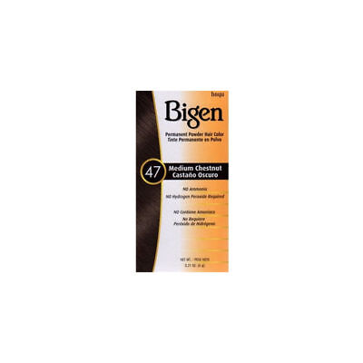 BIGEN [47 MEDIUM CHESTNUT] POWDER HAIR COLOR 6G/12PK