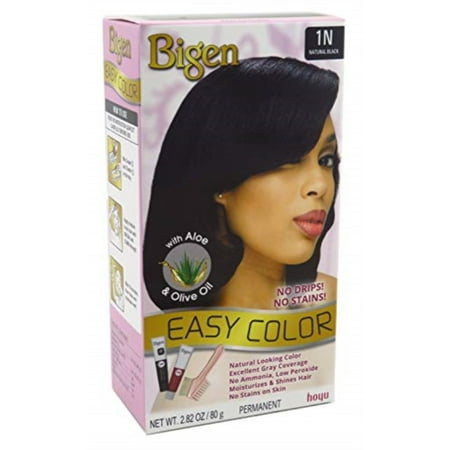 BIGEN [1N NATURAL BLACK] PERMANENT EASY COLOR 80G/12PK