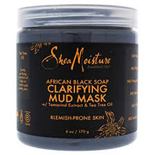 SHEA MOISTURE AFR BLACK SOAP CLARIFYING MUD MASK 6OZ/24PK
