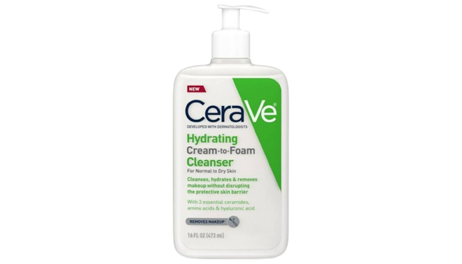 CERAVE HYDRATING CREAM TO FOAM FACE CLEANSER 16OZ