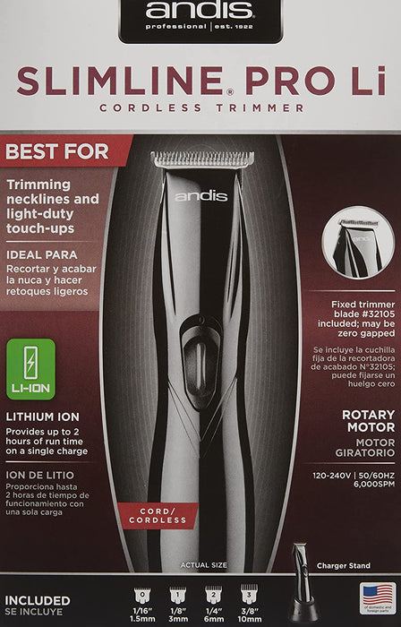 ANDIS SLIMLINE PRO Li CORDLESS TRIMMER