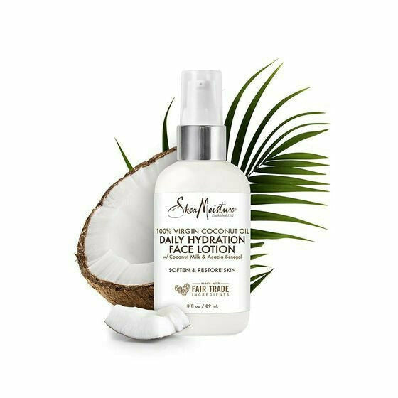 SHEA MOISTURE COCONUT 100% DAILY HYDRATION FACE LOTION 3.2OZ/24PK