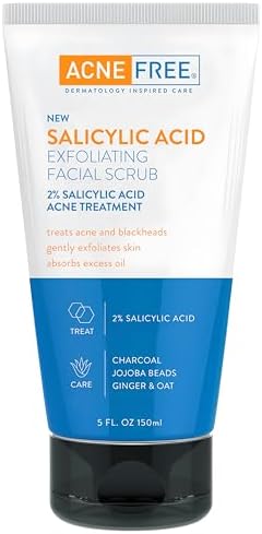 ACNE FREE BLACKHEAD REMOVING CHARCOAL SCRUB 5OZ/24PK