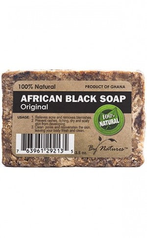 BY NATURES AFRICAN BLACK SOAP ORIGINAL 3.5OZ/72PK