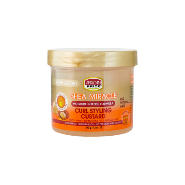 AFRICAN PRIDE SHEA CURL CUSTARD 12OZ/12PK