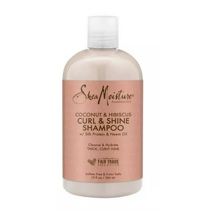 SHEA MOISTURE COCONUT & HIBISCUS SHAMPOO 19.8OZ/4PK