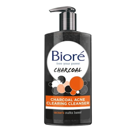 BIORE CHARCOAL ACNE CLEANSER 6.77OZ/12PK