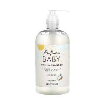SHEA MOISTURE BABY VIRGIN COCONUT WASH & SHAMPOO 13OZ/24PK