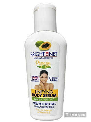 BRIGHT & NET PAPAYA UNIFYING BODY SERUM 70ML/96PK