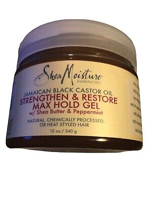 SHEA MOISTURE JAM BLK CASTOR MAX HOLD GEL 12OZ/12PK