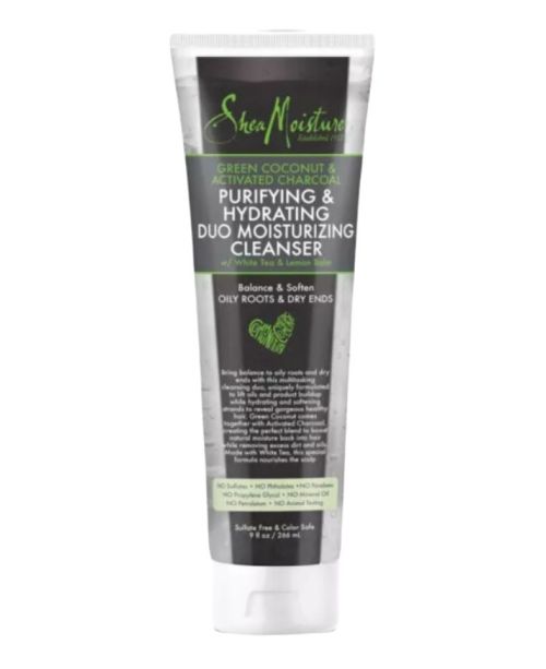 SHEA MOISTURE GREEN COCONUT&CHARCOAL MOIST CLEANSER 9OZ/12PK