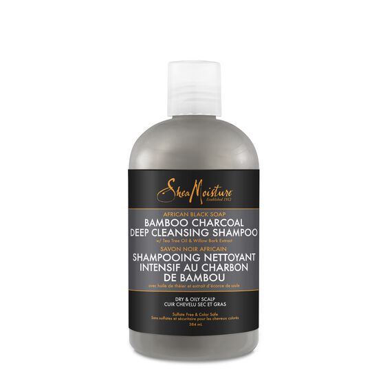 SHEA MOISTURE AFR BLK SOAP BAMBOO CHAR SHAMP 13OZ
