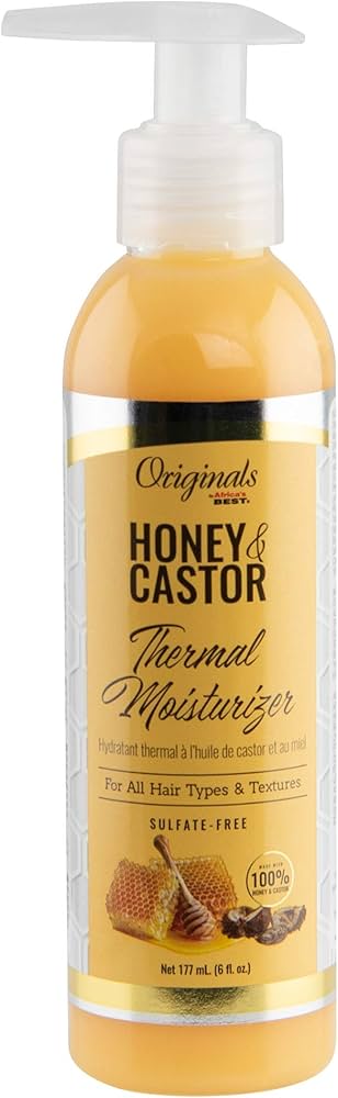 AFRICA'S BEST ORIGINALS HONEY&CASTOR THERMAL MOISTURIZER 6OZ/12PK