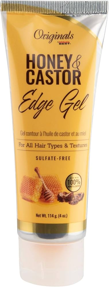 AFRICA'S BEST ORIGINALS HONEY&CASTOR EDGE GEL 4OZ/12PK