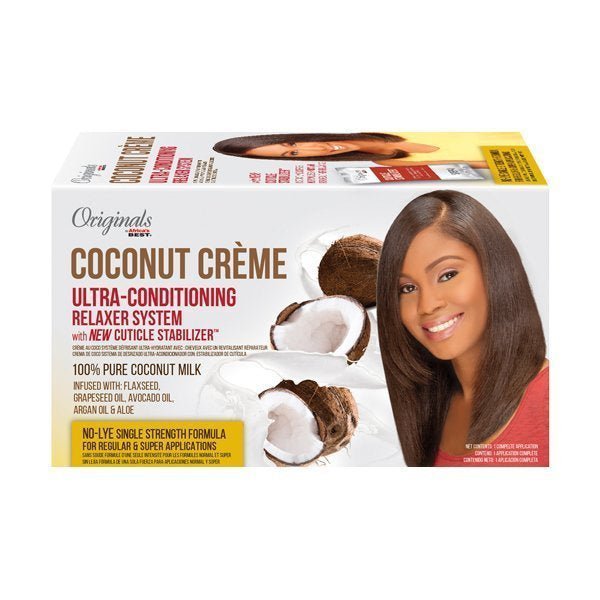 AFRICA'S BEST ORIGINALS COCONUT CRÈME RELAXER KIT 4PK