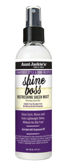 AUNT JACKIE'S GRAPESEED SHINE BOSS SHEEN MIST 4OZ/12PK