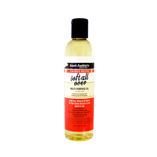 AUNT JACKIE'S FLAXSEED SOFT ALL OVER OIL THERAPY 8OZ/12PK