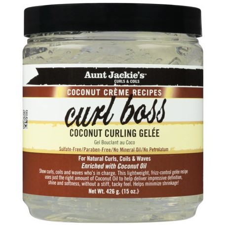 AUNT JACKIE'S COCONUT CREME CURL BOSS GELE 15OZ/6PK