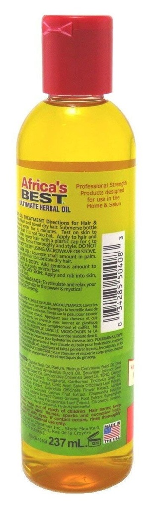 AFRICAS BEST ULTIMATE HERBAL OIL 8OZ/12PK