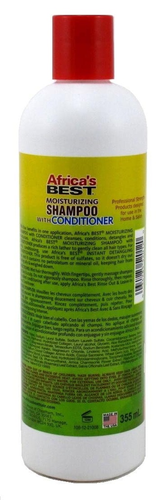 AFRICAS BEST MOIST SHAMPOO W/COND 12OZ