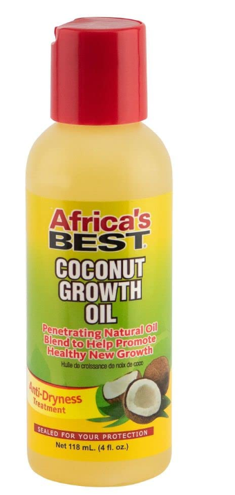 AFRICAS BEST ANTI-DRYNESS COCONUT GROWTH OIL 4OZ/12PK