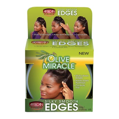 AFRICAN PRIDE OLIVE MIRACLE EDGES 2.25OZ/12PK