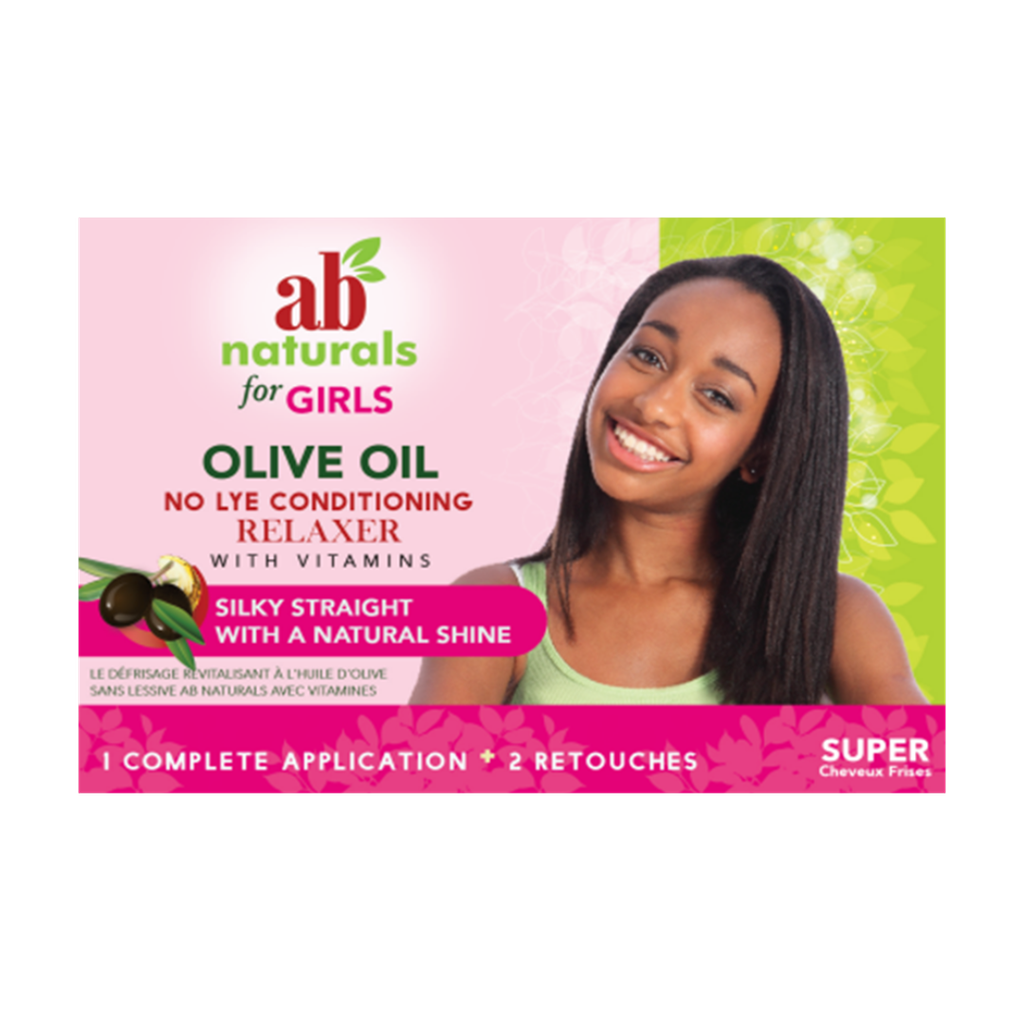 AB NATURALS FOR GIRLS OLIVE OIL RELAXER 1APP SUPER 12PK [ARABIC] 