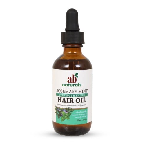 AB NATURALS ROSEMARY MINT STRENGTHENING HAIR OIL 2OZ/12PK