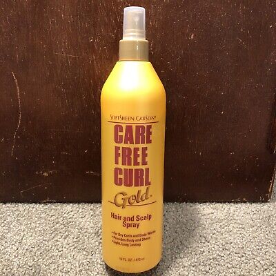 CARE FREE CURL GOLD HAIR&SCALP SPRAY 16OZ/6PK