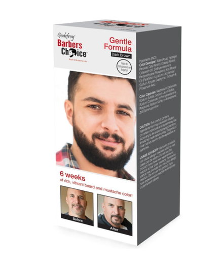 BARBERS CHOICE [DARK BROWN] BEARD COLOR