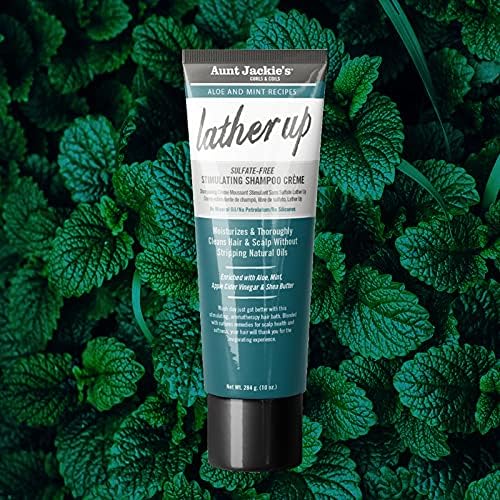 AUNT JACKIE'S LATHER UP ALOE&MINT STIMULATING SHAMPOO 10OZ/6PK