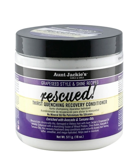 AUNT JACKIE'S GRAPESEED RESCUED CONDIITONER 15OZ/6PK