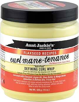 AUNT JACKIE'S FLAXSEED CURL MANE-TNANCE C-WHIP 15OZ/12PK